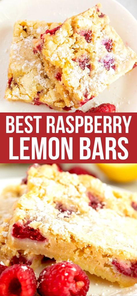 Lemon Raspberry Desserts, Raspberry Lemon Bars, Lemon Raspberry Bars, Decadent Cheesecake, Recipe Cheesecake, Lemon Bars Easy, Raspberry Bars, Raspberry Desserts, Homemade Snickers