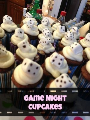 Game Night Dice Cupcakes Game Night Desserts, Royal Kitchen, Kids Treat, Birthday Games, Family Favorite Meals, Food Themes, How To Make Chocolate, Dessert Ideas, Game Night