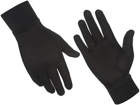 Amazon.com : ALASKA BEAR - Natural Silk Gloves Thermal Liner Unisex : Clothing, Shoes & Jewelry Silk Gloves, Gloves Design, Always Cold, Wool Gloves, Ski Gloves, Work Gloves, Unisex Accessories, Natural Silk, Womens Gloves