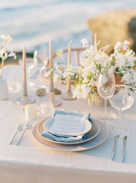 Coastal Wedding Reception, Seaside Wedding Decor, Beach Tablescape, Coastal Wedding Decor, Sunset Cliffs San Diego, Beach Wedding Tables, Table Rentals, San Diego Elopement, Beachy Wedding