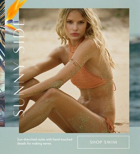 . Free People Catalog, Alena Blohm, Bohemian Diesel, Crochet Swimwear, Beach Portraits, Top Halter, How To Pose, 인물 사진, Boho Beach