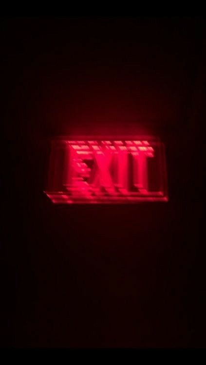 Exit red on the right | Red aesthetic, Red aesthetic grunge, Neon aesthetic Red Aesthetic Grunge, Exit Sign, Aesthetic Red, Neon Aesthetic, Battery Backup, Brushed Aluminum, Aesthetic Grunge, Red Aesthetic, Clear Acrylic