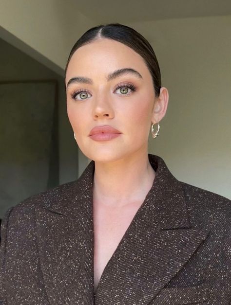 Lucy Hale Red Lips, Berry Wedding Makeup, Wedding Makeup Cat Eye, Lucy Hale Makeup, Millennial Woman, 2024 Makeup, Skincare Favorites, Light Makeup Looks, Hair Projects