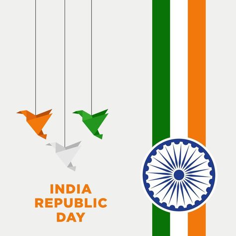 Illustration of Happy India Republic day Republic Day Illustration, Republic Day Board Decoration Ideas, Republic Day Banner, Republic Day Card, August Planner, Indian Flag Colors, India Republic Day, Independence Day Drawing, Independence Day Poster