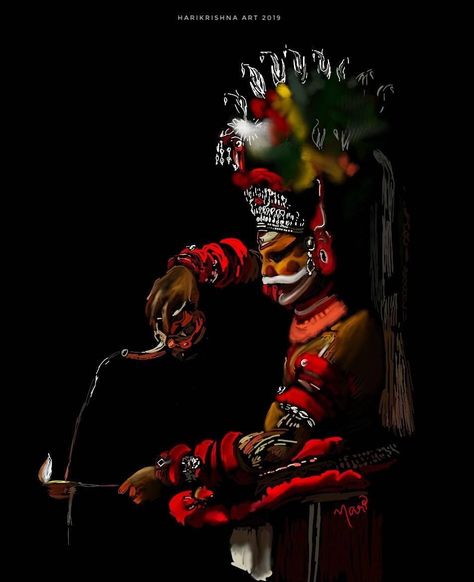 Muthappan Theyyam Hd Wallpaper, Theyyam Photography Hd, Muthappan Theyyam Painting, Muthappan Drawing, Muthappan Theyyam, Muthappan Wallpaper Hd, Indian Rituals, Kerala Art, Shiva Angry