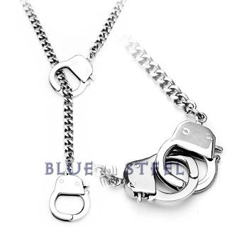 PIN IT TO WIN IT! Cop's Leash      $129.99  www.buybluesteel.com Piercing Arcade, Cuff Necklace, Handcuff Necklace, Biker Jewelry, Titanium Jewelry, Wife Life, Stylish Rings, Stylish Necklace, Blue Steel