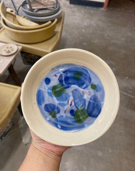 I wished the koi fish were more opaque but love how this one turned out! #ceramics #koifish #koifishart #water Pottery Koi Fish, Koi Fish Pottery, Koi Fish Bowl, Color Me Mine, Koi Fish Pond, Cd Art, Koi Carp, Keramik Design, Fish Swimming