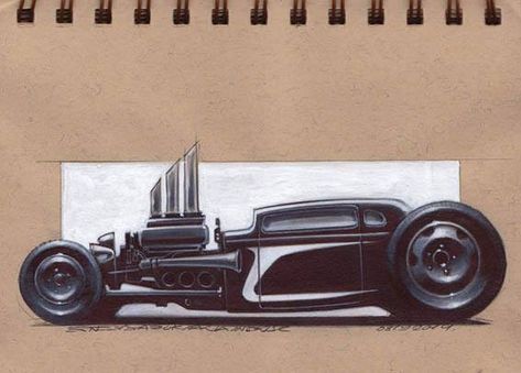 Just A Car Guy: Wow... talented artist car designer - Ernest Tsarukyan Classic Cars Sketch, Hot Rod Art Drawing Old School Cartoon, Vintage Car Drawing Pencil, Hot Rod Sketch, Hot Rod Illustration, Cartoon Car Drawing, Hot Rod Monster Art, Cnc Art, Cool Car Drawings