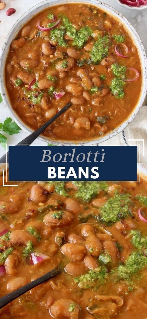 Italian Bean Dishes, Borlotti Beans Recipes, Italian Beans Recipe, Italian Bean Recipes, Borlotti Bean Recipes, Legume Dishes, Tuscan Beans, Homegrown Recipes, Crockpot Beans