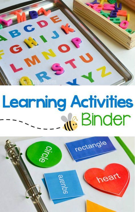 Create a preschool learning activities binder to help build literacy and math skills. Grab all of the supplies from your local @Walmart #SchoolYearReady AD School Friends, Toddler Snacks, Toddler Learning Activities, Preschool Learning Activities, Homeschool Preschool, Alphabet Activities, Preschool Classroom, Preschool Fun, Toddler Learning