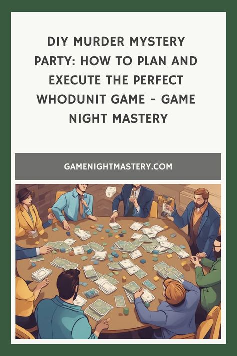 DIY Murder Mystery Party: How to Plan and Execute the Perfect Whodunit Game - Game Night Mastery Mystery Dinner Party, Mystery Parties, Mystery Dinner, Mystery Stories, Mystery Games, Mystery Party, Creating Characters, Game Master, Family Game