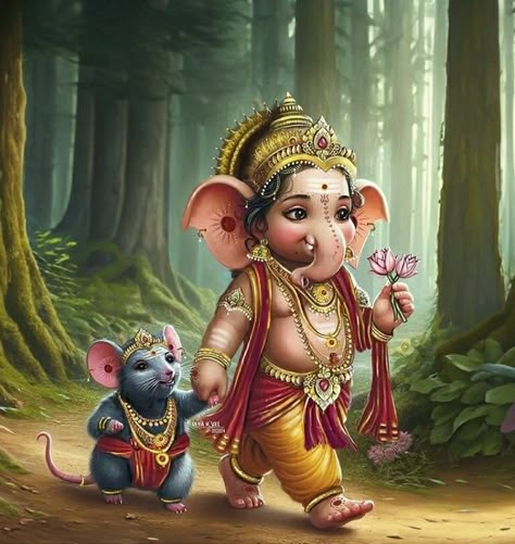 Ganesha And Krishna Together, Vinayaga Chathurthi, Baby Murugan Paintings, Ganesh Ji Images, Sri Ganesh, Ganesha Drawing, Lord Murugan Wallpapers, Baby Ganesha, Happy Navratri Images