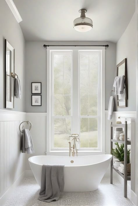 Are you looking to add a touch of warmth and versatility to your bathroom? Discover how Agreeable Gray (SW 7029) can elevate your interior design routine with charming decor ideas. #Ad #homedecor #homedesign #bathroom #Painthome interiorarchitecture best Wall Colors for Bathroom Colors Bright Room Colors best colors combinations bathroom bathroom Remodeling Modern Paint Colors 2024 Best Powder Room Paint Colors, Grey Paint Bathroom, Agreeable Gray Bathroom, Powder Room Paint Colors, Paint Colors 2024, Bright Room Colors, Powder Room Paint, Best Wall Colors, Vintage Inspired Bathroom