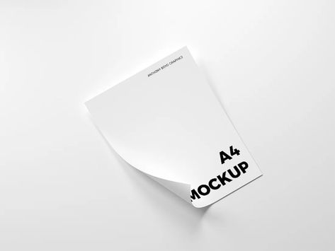 Mockup Free Psd Download, Graphisches Design, Paper Mockup, Stationery Printing, Stationery Mockup, Paper Book, Graphic Design Resources, Free Graphics, A4 Paper