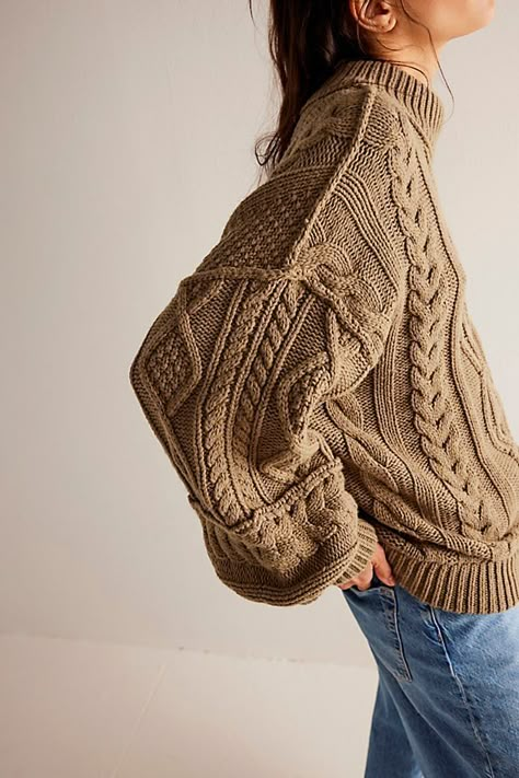 Country Fall Outfits, Cable Knit Sweater Outfit, Green Cable Knit Sweater, Knit Sweater Outfit, Fall Trends Outfits, Simple Fall Outfits, Cable Knit Jumper, Fall Capsule Wardrobe, Sweater Collection