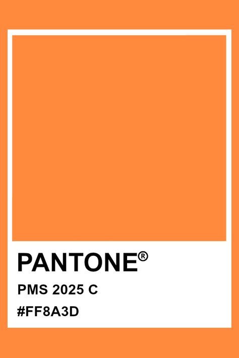 Pantone PMS 2025 #pantone #color Pantone Colors 2024/2025, Leo Colors, Candy Museum, Orange Pantone, Pantone Orange, Pantone Matching System, Pantone Color Chart, Mexican Colors, Orange Palette