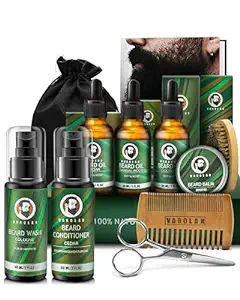 A Little bit about this item:
Unique Gifts for Men: Varolan beard kit is the perfect choice for a man's birthday gift, especially for those with beards. This beard grooming kit for men includes ten sets of advanced beard care products. From natural beard conditioner to moisturizing oil, every product has been carefully designed to nourish and soften the beard and enhance its overall appearance and texture. Boyfriend Stocking Stuffers, Beard Grooming Kit, Beard Gifts, Beard Care Kit, Natural Beard, Valentine's Day Gifts For Him, Beard Products, Beard Care Products, Beard Conditioner