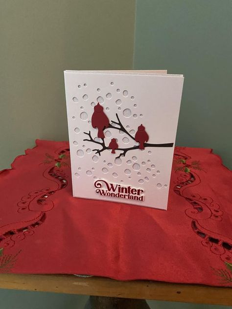 Canadian Card Creators 🇨🇦❤️🇨🇦 | Cute cardinal one | Facebook Cardinal Christmas Cards, Cardinal Cards, Living In Canada, Cardinal Christmas, Christmas Cardinals, Group Rules, Winter Wonderland, Cards Handmade, Greeting Card