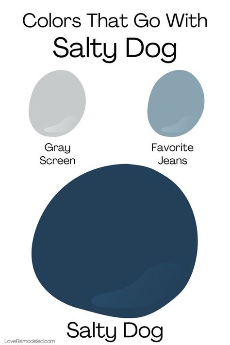 Navy Blue Paint Living Room, Navy Blue Nursery Paint Color, Salty Dog Paint Sherwin Williams, Salty Dog Color Palette, Salty Dog Coordinating Colors, Sherwin Williams Navy Blue Paint Colors, Salty Dog Sherwin Williams, Boys Navy Bedroom Ideas, Navy Blue Entryway