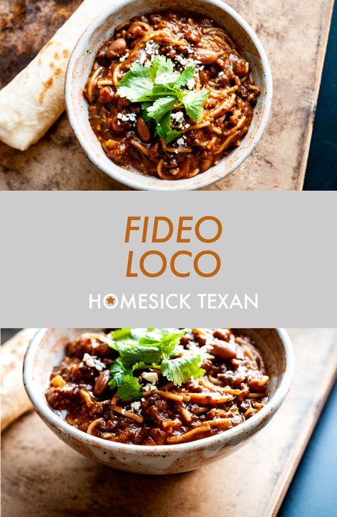 Fideo Recipe With Stew Meat, Fidel Loco Recipe, What To Make With Fideo Noodles, Fideo Noodle Recipes, Fideo Recipe With Meat, Fideo Loco Recipe Mexican, Texan Recipes, Fideo Loco, Mexican Fideo Recipe