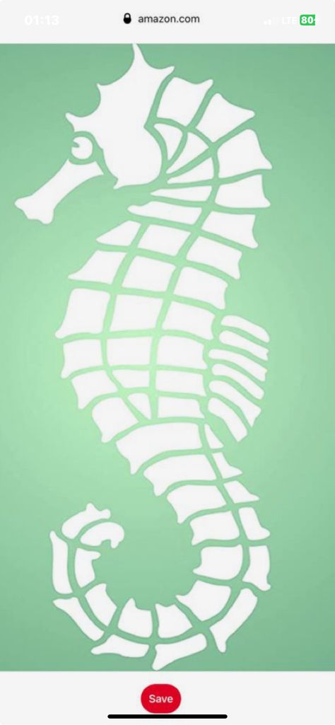 Seahorse Stencil, Nautical Stencils, Fish Stencil, Chest Makeover, Horse Stencil, Seahorse Art, Mosaic Animals, Stencil Painting On Walls, Stencils For Painting