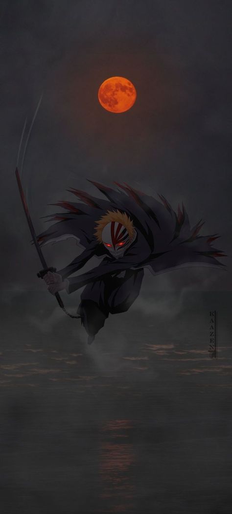 Ichigo Kurosaki, An Anime, Anime Character, Bleach, Moon, Anime