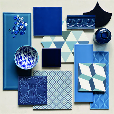 Johnson Tiles designers have created this moodboard to celebrate the 2020 Pantone Colour of the Year: Classic Blue. Classic Blue Interior, Classic Blue Pantone, Johnson Tiles, Pantone 2020, Mood Board Interior, Bathroom Remodel Pictures, 2020 Design, Beautiful Tile, Elegant Interiors