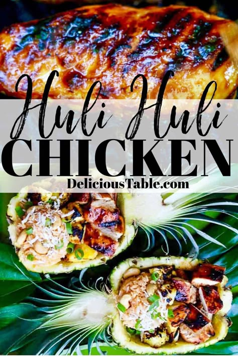 Hawaiian Ideas, Pounders Hawaiian Grill, Hula Chicken, Hawaiian Bowl Recipes, Hawaiian Bowls, Whole Pineapple Recipes, Hawaiian Chicken Rice Bowl, Pineapple Boats Recipes, Pineapple Chicken And Rice Bowl