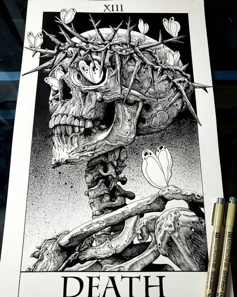 Tarot Card Artwork, Tarot Cards Art Illustration, Armband Tattoos, Scratchboard Art, Tarot Cards Art, Art Tools Drawing, Next Tattoo, Dark Art Drawings, Tarot Art