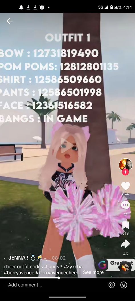 Cheerleading Berry Avenue Codes, Cheer Berry Avenue Codes, Berry Avenue Roleplay Ideas, Cheer Codes For Berry Ave, Roblox Cheer Uniforms Codes, Berry Avenue Cheer Codes, Blonde Hair Codes, Hair Codes, Cheerleading Pictures