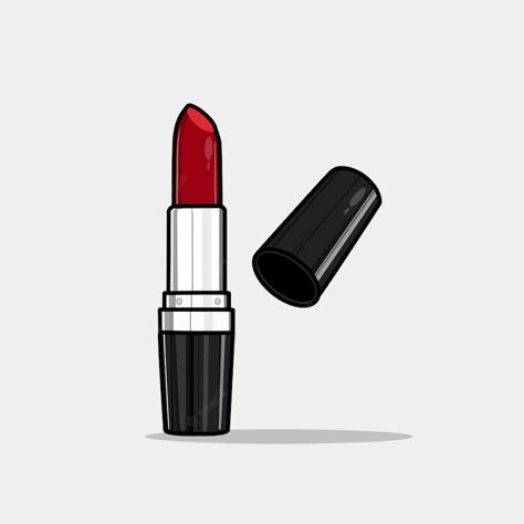 Premium Vector | Lipstick doodle icon vector illustration Lipstick Doodle, Lipstick Sketch, Doodle Icon, Face Contouring, Canvas Projects, Hair Nails, Contouring And Highlighting, Illustration Girl, Makeup Techniques