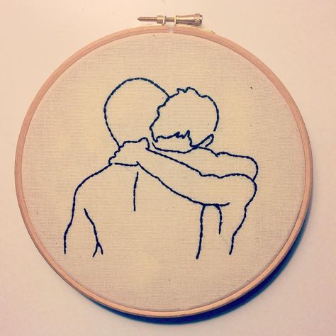 All you need is #love ❤️ #embroidery #embroideryhoop #embroideryinstaguild Valentine Embroidery, Embroidered Portrait, Love Embroidery, Funny Cross Stitch Patterns, Gary Cooper, Thread Art, Brazilian Embroidery, Cross Stitch Funny, Hand Embroidery Art