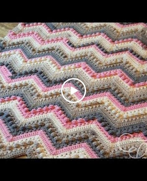 Crochet Wave Hugs Kisses Stitch Blanket Crochet Blanket Video, Crochet Blanket Tutorial, Stitch Blanket, Crochet Stitches For Blankets, Pinterest Video, Crochet Abbreviations, Hugs Kisses, Afghan Crochet, Baby Blanket Crochet Pattern