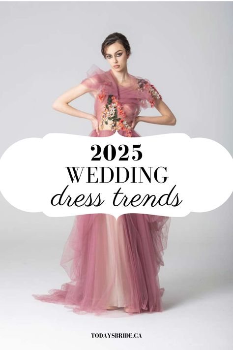 As engagement season heats up, there’s one thing on every bride’s mind—THE dress. And trust us, 2025 is set to deliver a bridal fashion experience like no other. If you’ve ever dreamed of walking down the aisle in something that’s not just beautiful but jaw-droppingly unforgettable, this is your year. But remember, you’re not just choosing a gown; you’re choosing a piece of bridal history with wedding dress trends that are pushing the boundaries of what’s possible.   Let’s unravel the magic. Coloured Bridal Gowns, Engagement Dress 2025 Trends, Canadian Wedding Dresses, Wedding Dress 2025 Bride, 2025 Bride Dress, Bride 2025 Dress, Bridal Trends 2025, Wedding Gown 2025, 2025 Fashion Trends Dress