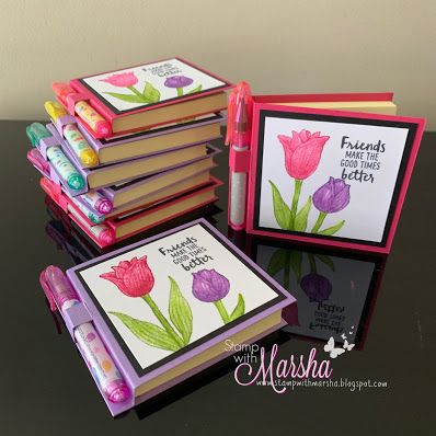 Post It Note And Pen Holder Diy, Su Post It Note Holders, 3x3 Post It Note Holders, Stampin Up Projects Note Holders Card Boxes, Post It Note Gift Ideas, Post It Note Holders Tutorial, Post It Note Holders Template, Post It Note Holders Diy, Diy Post It Note Holder