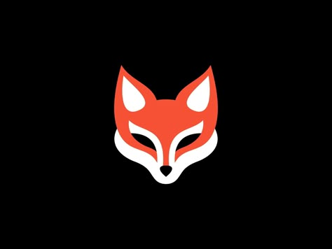 Fox Logo by Lucian Radu on Dribbble Fox Icon, Fox Logo Design, Monkey Puppet, Japanese Fox, Lion Mask, Fox Logo, Wolf Moon, Fox Art, Pirate Theme