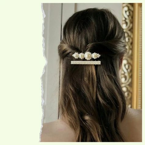 All Posts • Instagram Fashionable Hairstyles, Comb Pin, Autumn Hair Accessories, Pearl Hair Clips, Clip Hairstyles, Wedding Hair Clips, Pearl Hair Pins, Pearl Hair Clip, Hair Stylist Life