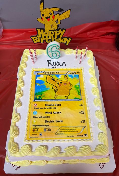 Pokemon Card Birthday Cake, Pokémon Card Cake, Pokemon Card Cake, Pokemon Card Birthday, Astronaut Theme, Birthday Songs, Pokemon Card, Card Birthday, Bring Happiness