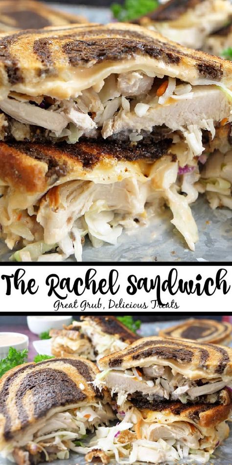 Rachel Sandwich Recipes, Pioneer Woman Sandwich Recipes, Rachel Sandwich Turkey, Turkey Rachel Sandwich, Grilled Rachel Sandwich, Sister Schubert Rolls Sandwiches, Schlotzsky's Sandwich Recipe, Broccoli Rabe Sandwich, Rachel Sandwich