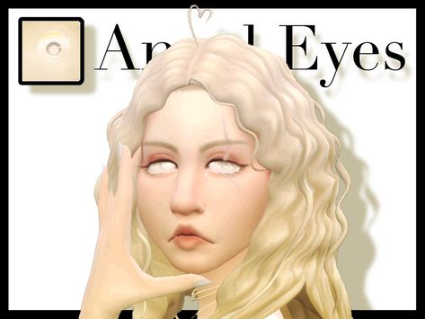 Sims 4 Third Eye, Sims4 Angel Cc, Sims 4 White Eyelashes, Ts4 Angel Cc, Sims 4 Blind Eyes, Sims 4 Cc White Eyes, Sims 4 White Eyes, Sims 4 White Face Paint, Sims 4 Sally Face Cc