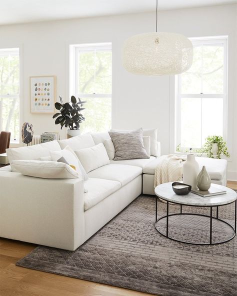 West Elm | Furniture + Decor (@westelm) posted on Instagram • Aug 3, 2020 at 11:17pm UTC U Couch, Restoration Hardware Cloud, Comfortable Sectional, Oversized Furniture, Storage Chaise, U Shaped Sectional, Modern Sectional, Leather Sectional, Modular Sectional