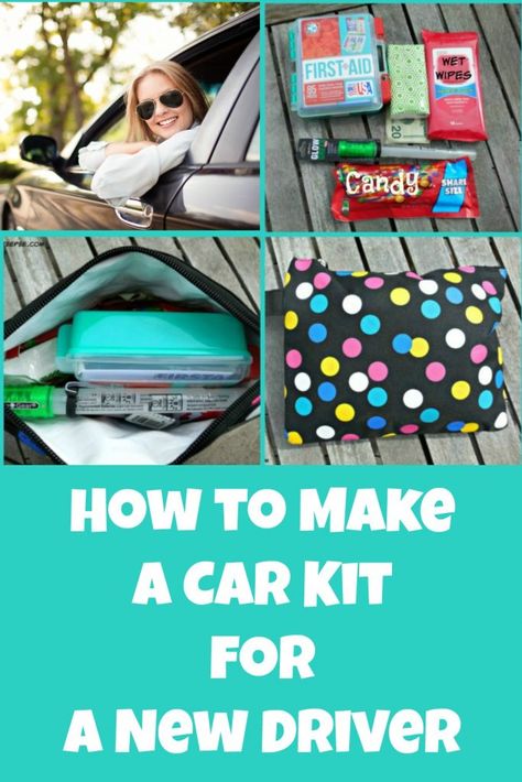 Car Survival Kits, Car Care Kit, Gifts For New Drivers, Sweet Sixteen Gifts, Car Emergency Kit, First Time Driver, Teen Driver, Car Essentials, Sweet 16 Gifts