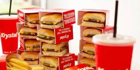 Is Krystal going out of business Sliders Packaging, Krystal Restaurant, Krystal Burger, Hamburger Sliders, Burger Maker, Steak Sandwich Recipes, Sandwich Packaging, Southern United States, Burger Menu