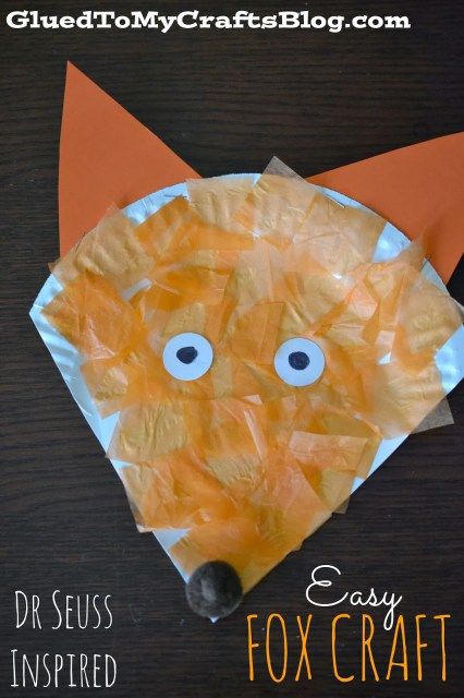 Over 23 Adorable and Easy Fall Crafts that Preschoolers Can Make - Cute fall craft for preschool and elementary school kids! www.kidfriendlythingstodo.com Fox Craft, Adorable Crafts, Dr Seuss Preschool, Dr Seuss Activities, Dr Seuss Crafts, Seuss Crafts, Dr. Seuss, Paper Plate Crafts For Kids, Fox Crafts