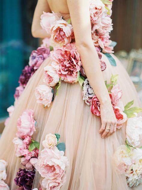 25 Floral & Flower Wedding Dresses | SouthBound Bride Russian Wedding, Floral Wedding Dress, Gorgeous Wedding Dress, Floral Fashion, Best Wedding Dresses, Wedding Dress Inspiration, Gorgeous Gowns, Beautiful Gowns, Flower Dresses