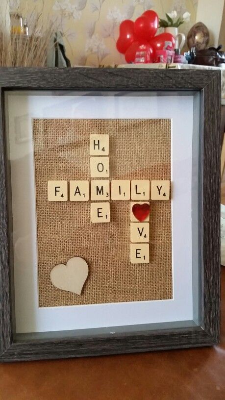 Scrabble frame More Scrabble Letter Crafts, Scrabble Tile Art, Scrabble Tile Crafts, Scrabble Crafts, Scrabble Tile Wall Art, Scrabble Wall Art, Box Frame Art, Scrabble Frame, Scrabble Wall