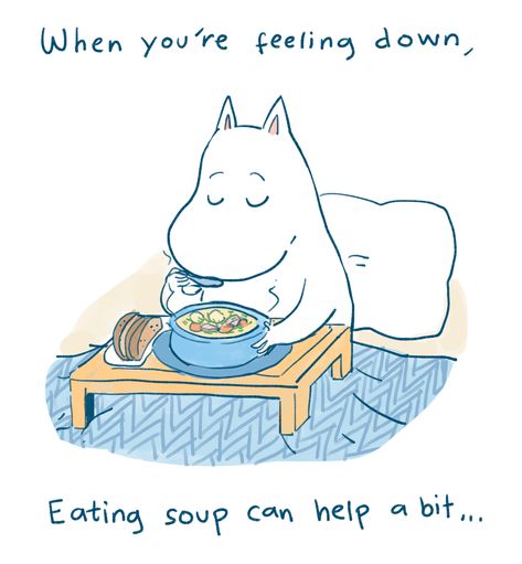 When Youre Feeling Down, Moomin Valley, Tove Jansson, Bd Comics, Oui Oui, Feeling Down, Cute Illustration, A Cat, Cute Art