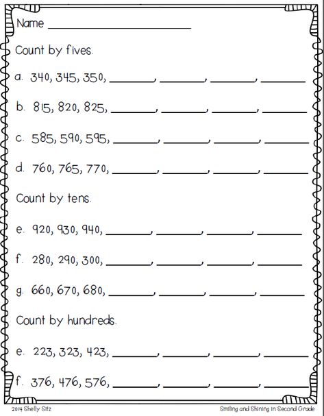 Skip Counting Worksheets Grade 3 Skip Counting By 100s Worksheets, Counting By 5s, Skip Counting By 5, Number Facts, Skip Counting By 5's, Skip Counting Activities, Skip Counting Worksheets, Counting In 5s, Counting By 10