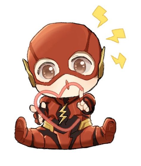 The Flash Chibi, Flash Chibi, Flash Fanart, Cute Batman, Eobard Thawne, Kid Flash, Batman Family, Flash Art, Bat Family