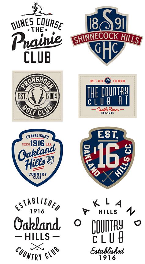 Headwear Graphics 2014 - Golf on Behance Inspiration Logo Design, Retro Logos, Badge Logo, Badge Design, Retro Logo, Vintage Labels, Typography Logo, 로고 디자인, Printing Labels